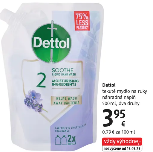 Dettol tekuté mydlo na ruky náhradná náplň