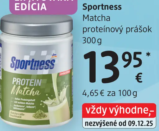 Sportness Matcha proteínový prášok