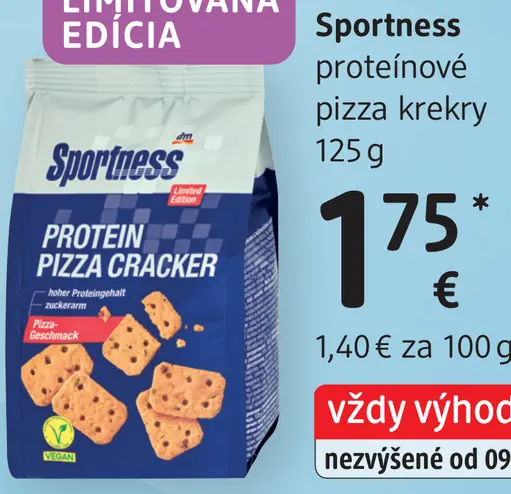 Sportness proteínové pizza krekry