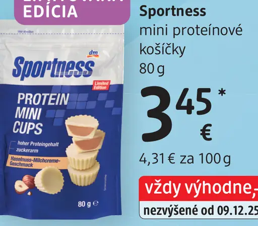 Sportness mini proteínové košíčky