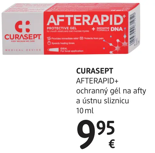 Curasept Afterapid+ ochranný gél na afty a ústnu sliznicu