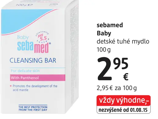 Sebamed Baby detské tuhé mydlo