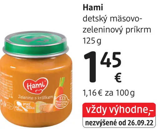Hami detský mäsovo-zeleninový príkrm