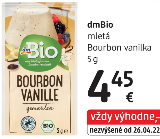 DmBio mletá Bourbon vanilka