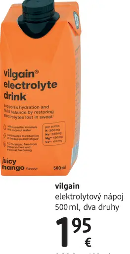 Vilgain electrolyte drink elektrolytový nápoj