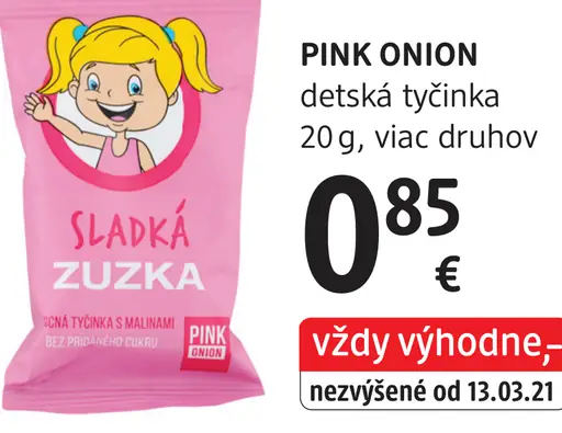 Pink Onion detská tyčinka