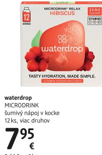 Waterdrop Microdrink šumivý nápoj v kocke