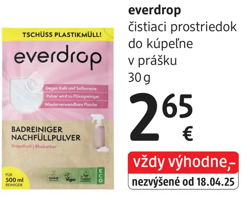 Everdrok čistiaci prostriedok do kúpeľne v prášku