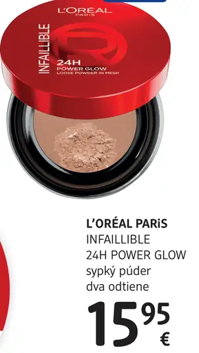 L’Oréal Paris Infaillible 24H Power Glow sypký púder, dva odtiene