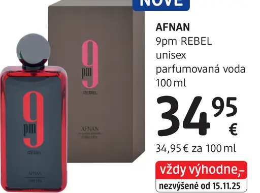 Afnan 9pm Rebel unisex parfumovaná voda