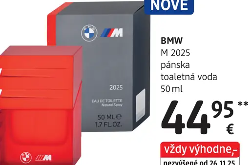 BMW M 2025 pánska toaletná voda