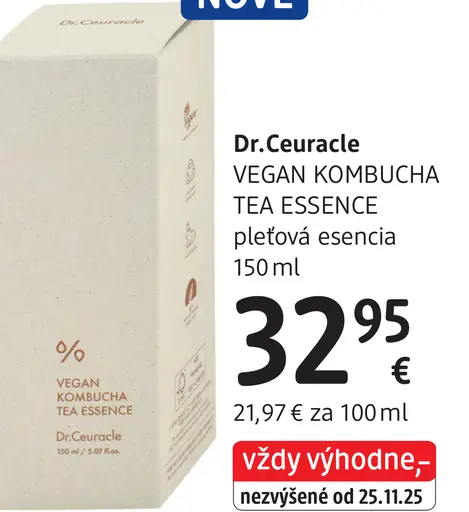 Dr.Ceuracle Vegan Kombucha Tea Essence pleťová esencia