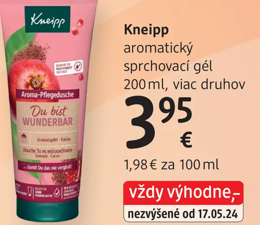 Kneipp aromatický sprchovací gél
