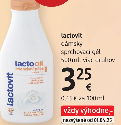 Lactovit dámsky sprchovací gél
