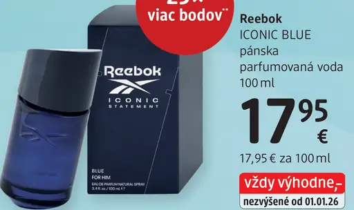 Reebok Iconic Blue pánska parfumovaná voda