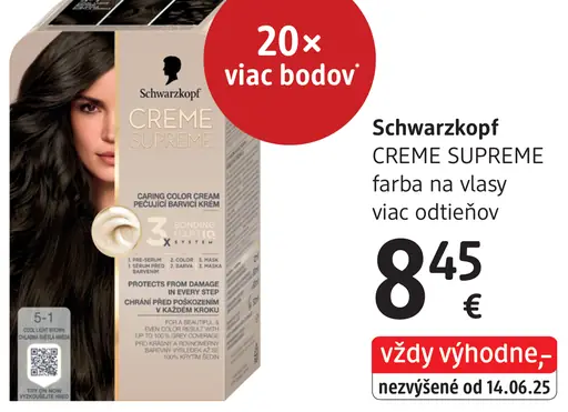 Schwarzkopf Creme Supreme farba na vlasy