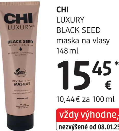 CHI Luxury Black Seed maska na vlasy