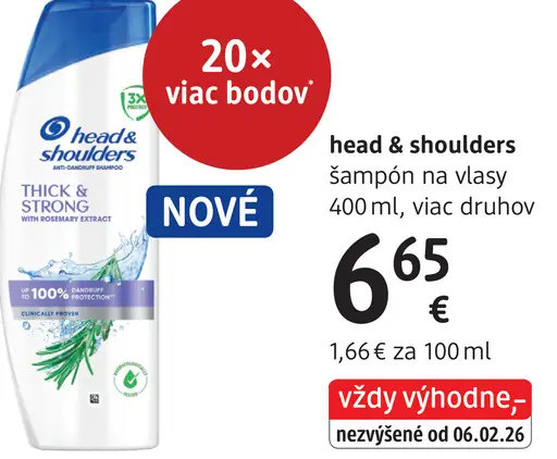 Head & Shoulders šampón na vlasy
