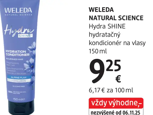 Weleda Natural Science Hydra Shine hydratačný kondicionér na vlasy