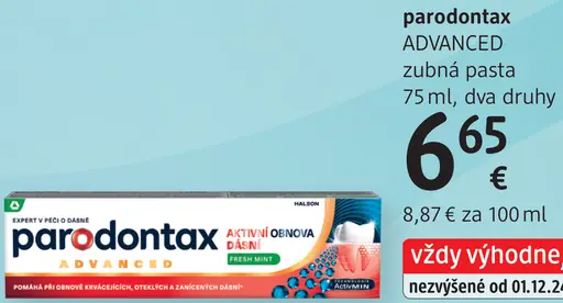 Parodontax zubná pasta