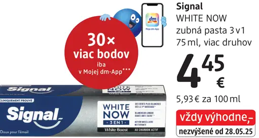 Signal White Now 3v1 zubná pasta