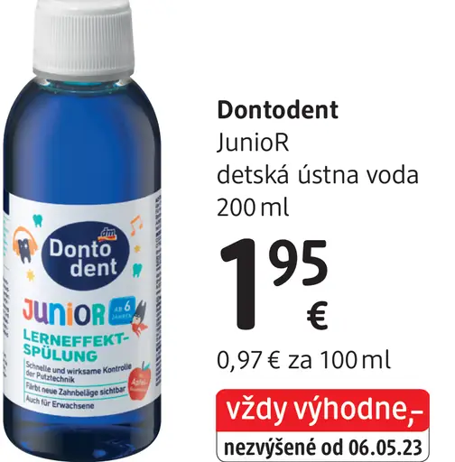 Dontodent JUNIOR detská ústna voda