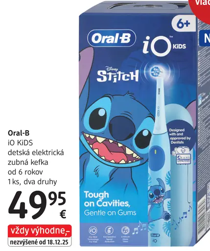Oral-B iO Kids detská elektrická zubná kefka od 6 rokov
