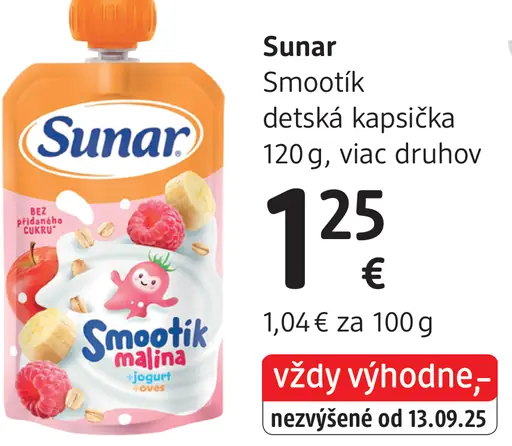 Sunar Smoothik detská kapsička