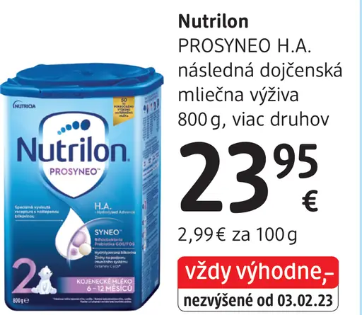 Nutrilon PROSYNEO následná dojčenská mliečna výživa