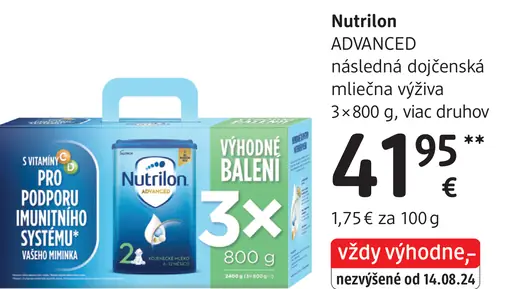 Nutrilon ADVANCED následná dojčenská mliečna výživa
