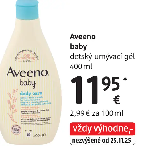 Aveeno Baby detský umývací gél