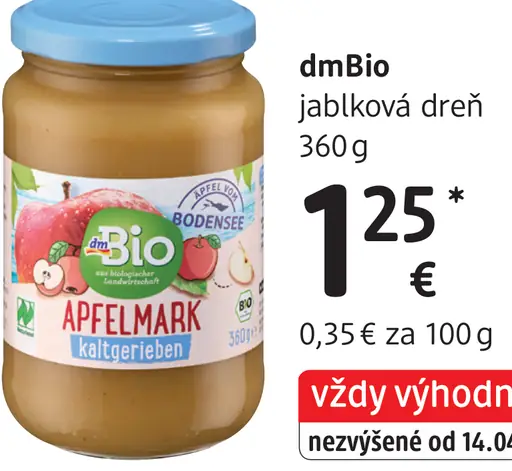 DmBio jablková dreň