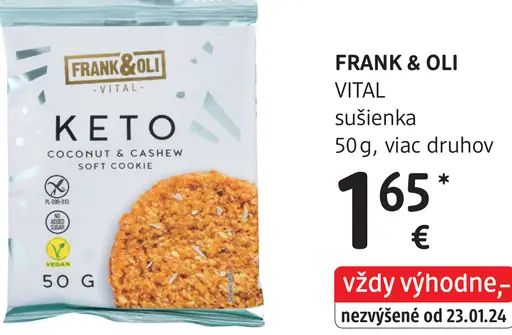 Frank & Oli Vital sušienka kokos a kešu