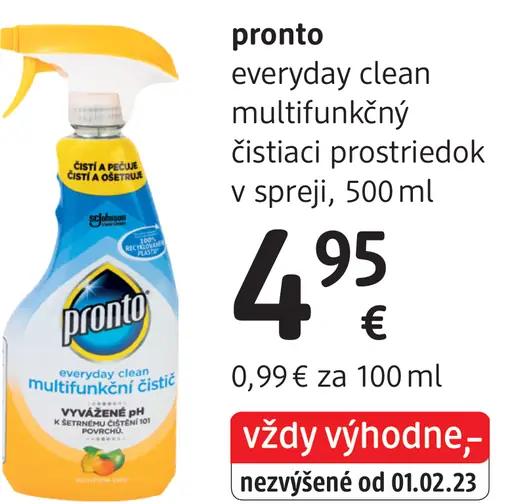 Pronto everyday clean multifunkčný čistiaci prostriedok v spreji
