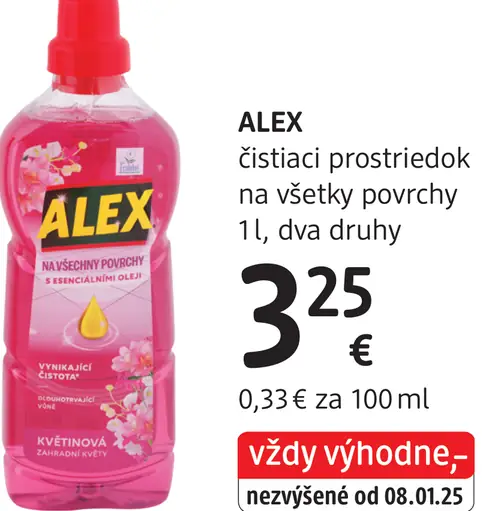 ALEX čistiaci prostriedok na všetky povrchy