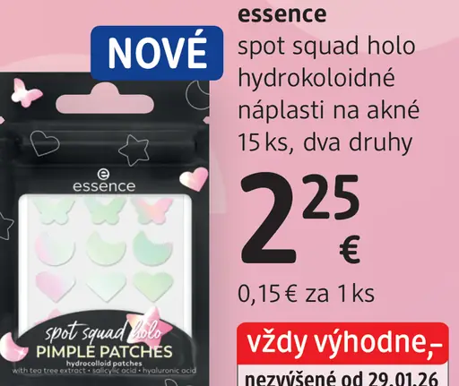 Essence spot squad holo hydrokoloidné náplasti na akné