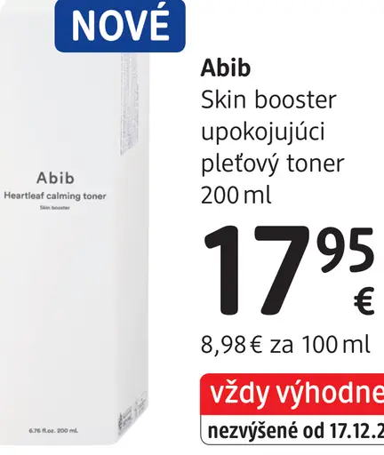 Abib Skin Booster upokojujúci pleťový toner