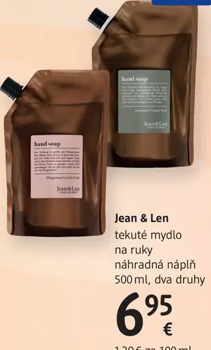 Jean & Len tekuté mydlo na ruky náhradná náplň