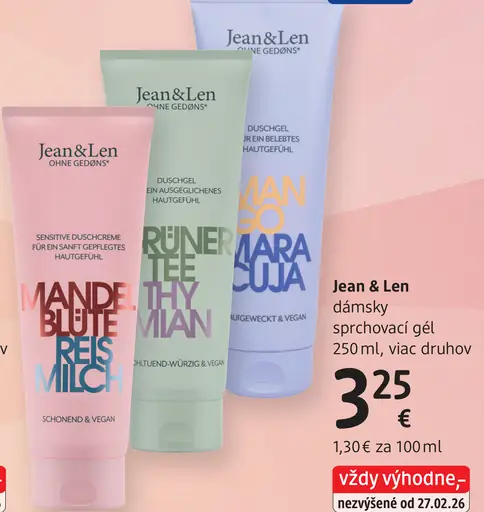 Jean & Len dámsky sprchovací gél