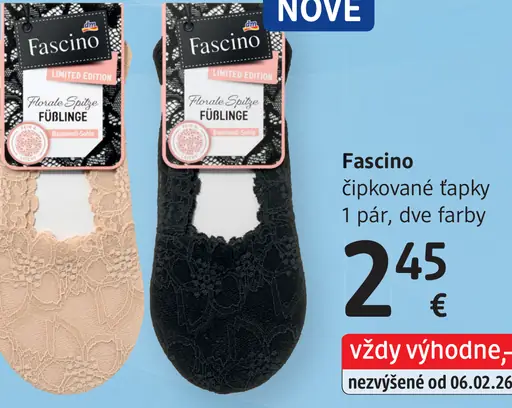 Fascino čipkované ťapky