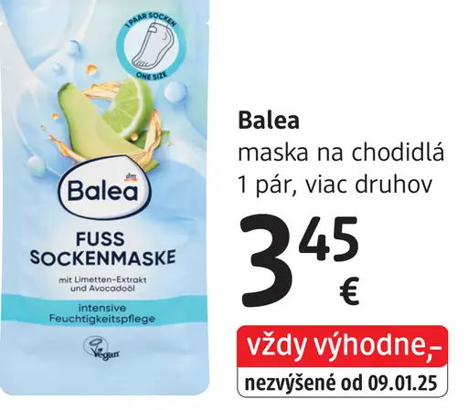 Balea maska na chodidlá