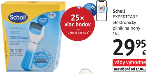 Scholl ExpertCare elektronický pilník na nohy