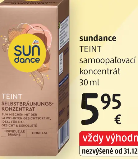 Sundance Teint samoopaľovací koncentrát