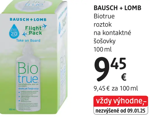 Bausch + Lomb Biotrue roztok na kontaktné šošovky