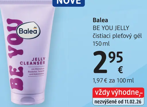 Balea Be You Jelly čistiaci pleťový gél