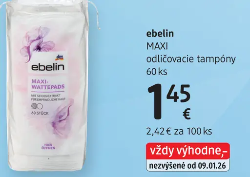 Ebelin Maxi odličovacie tampóny