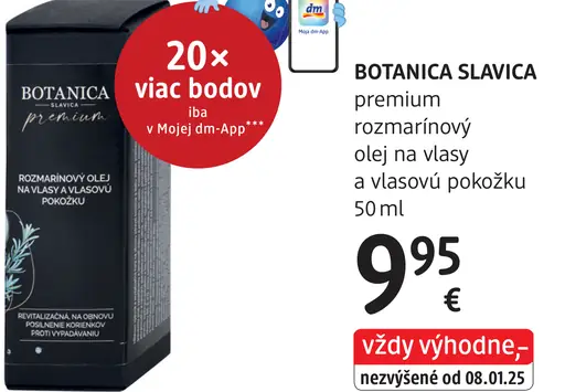 Botanica Slavica premium rozmarínový olej na vlasy