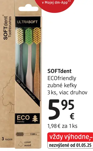 SOFTdent ECOFriendly zubné kefky