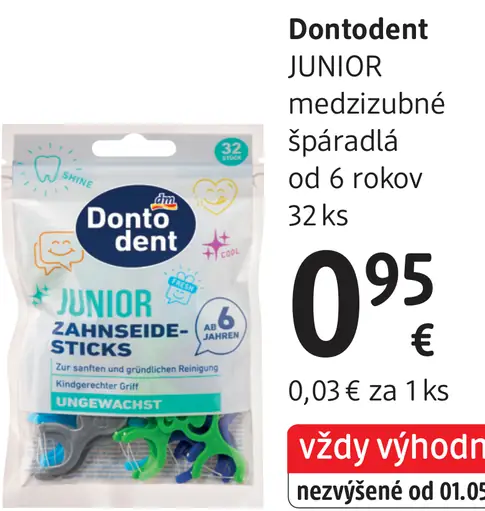 Dontodent Junior medzizubné špáradlá od 6 rokov