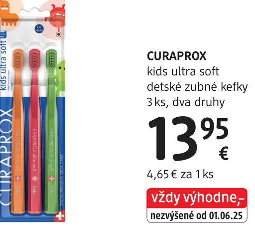 Curaprox Kids Ultra Soft detské zubné kefky